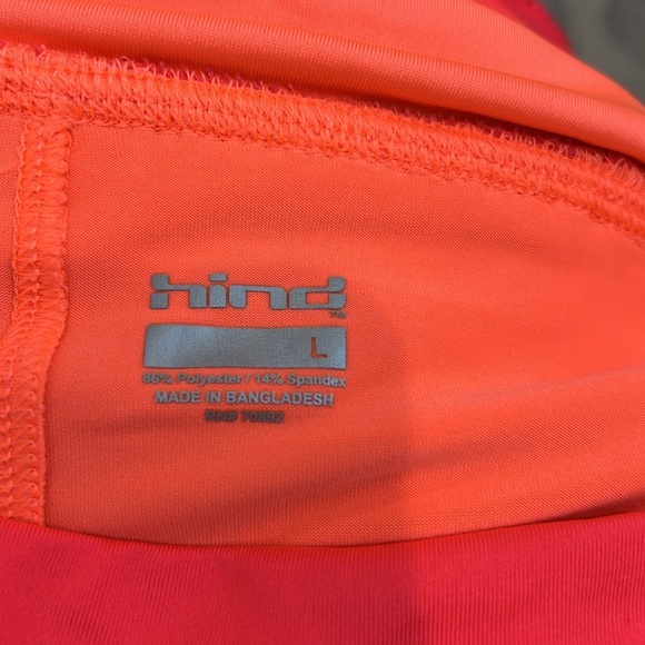 Hind Bold pink and Orange Activewear skirt size large. - Picture 6 of 7